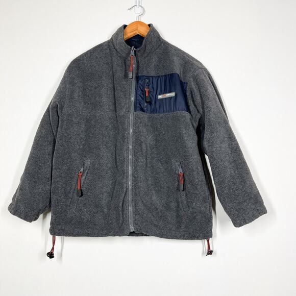 Point Zero Fire‎ Wired Boys Reversible High Performance Jacket Sz M Gray Outdoor - Picture 6 of 12
